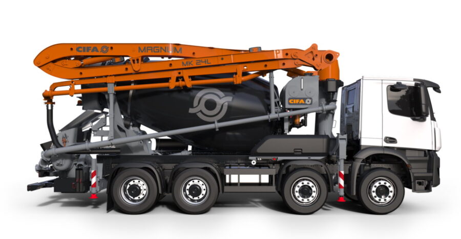 Betonmixer met pomp cifa model MK24L